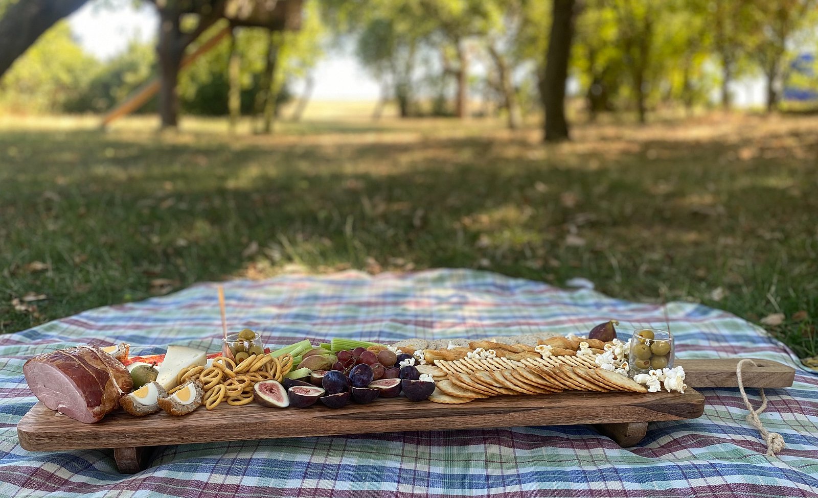 Large Wooden Serving Platter Paddle Tray 100cm-2