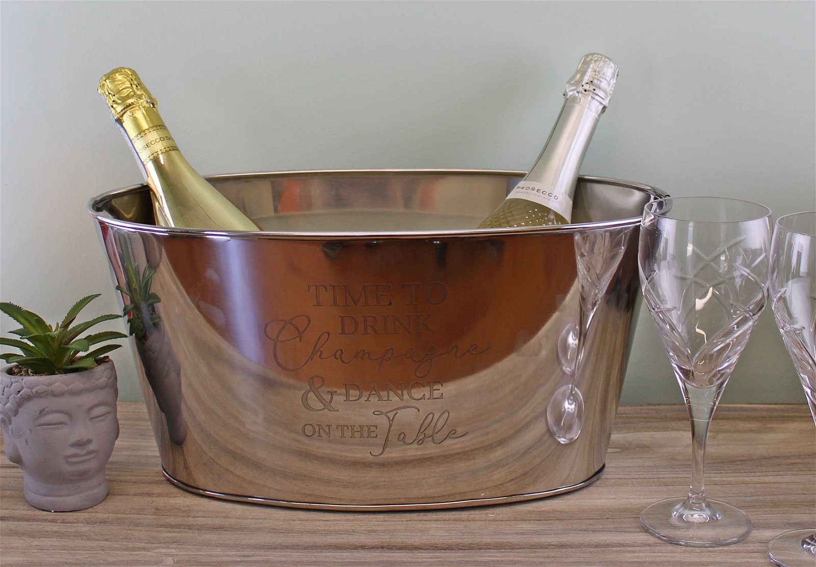 Stainless Steel Champagne Bucket-2