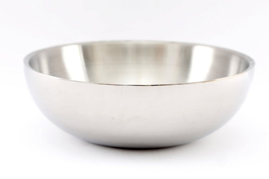 Stainless Steel Shallow Double Walled Bowl 30cm-0