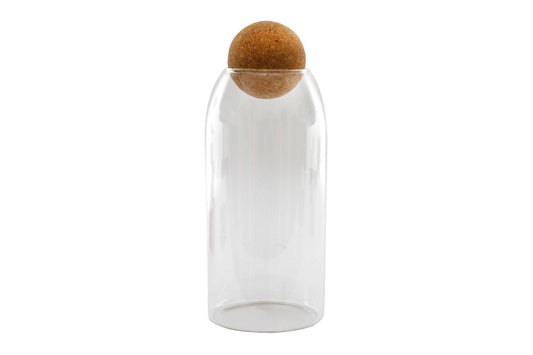 Glass Canister With Cork Stopper 26cm-0