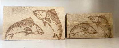 Set Of Two Engraved Salmon Crates-4