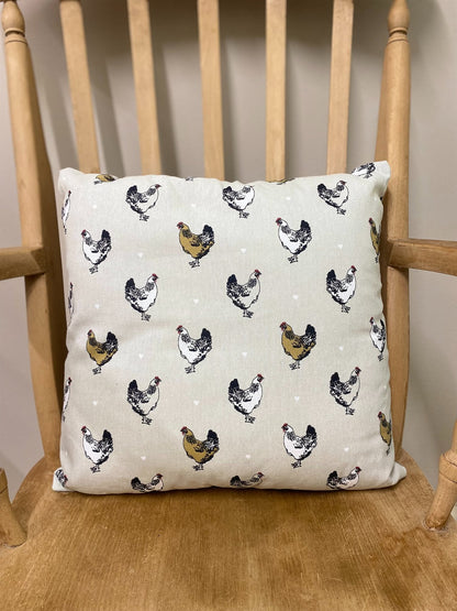 Scatter Cushion With A Chicken Print Design-2