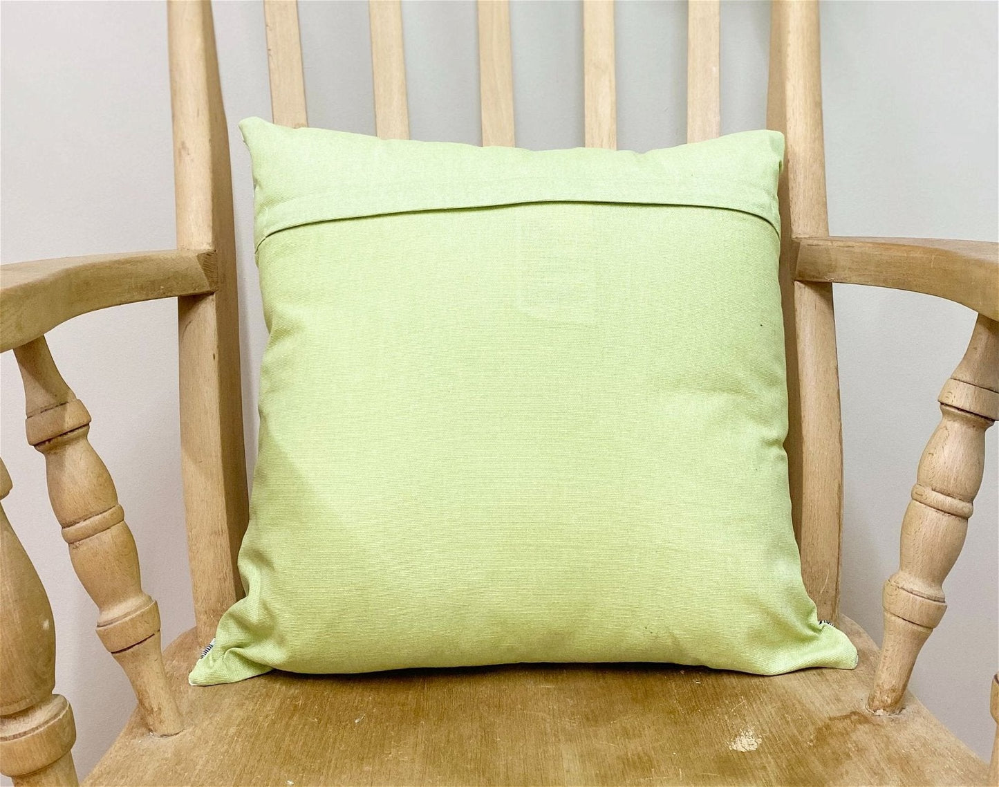 Scatter Cushion With Contemporary Green Leaf Print Design 37cm-1