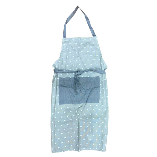 Kitchen Apron With A Grey Heart Print Design-0