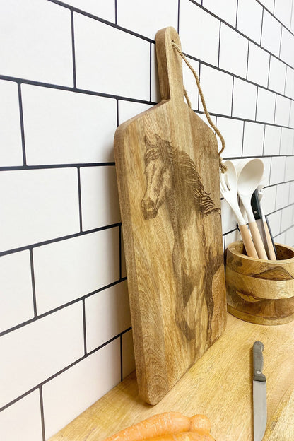 Engraved Horse Chopping Board-1