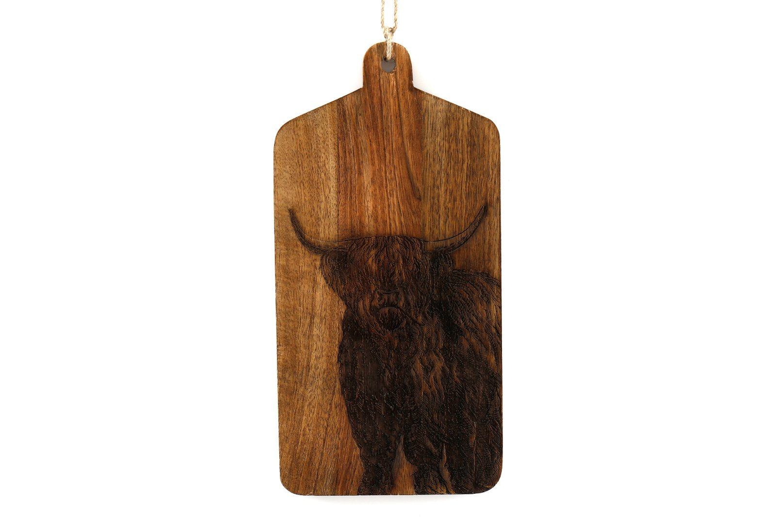 Highland Cow Engraved Wooden Cheese Board-0