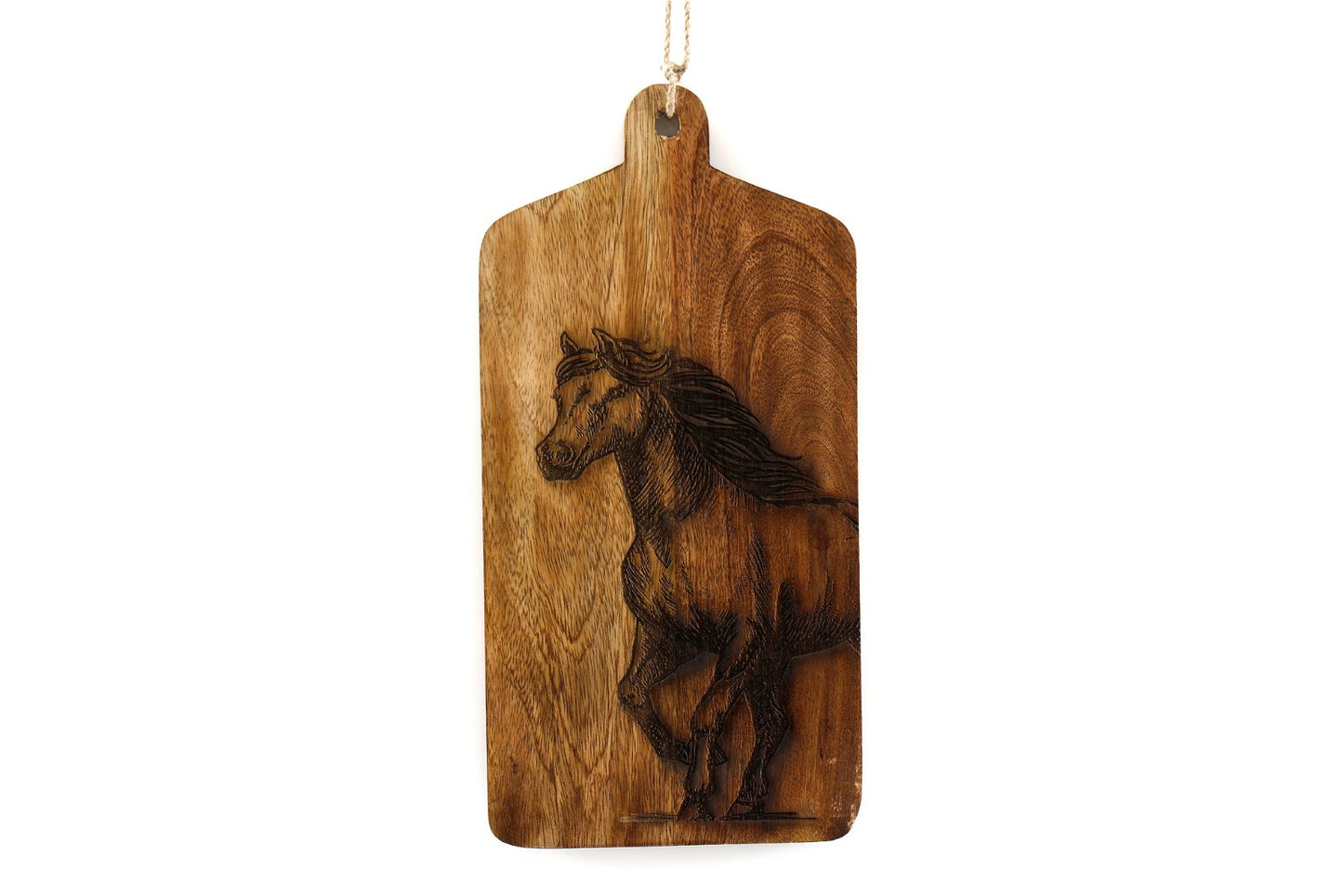 Horse Engraved Wooden Cheese Board-0