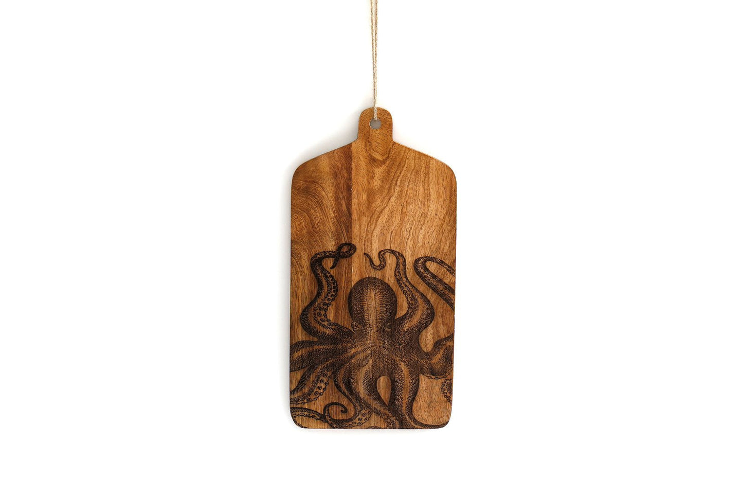 Octopus Engraved Wooden Cheese Board-0