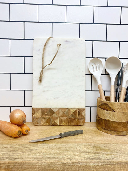 Marble and Wood Patterned Chopping Board-3