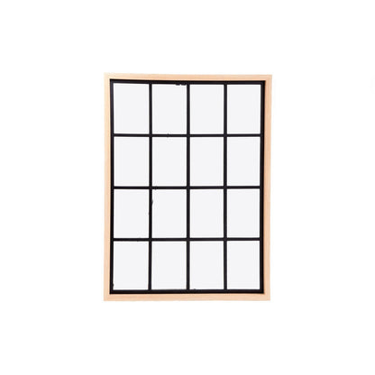 Natural Wood Effect Window Mirror 80cm-0