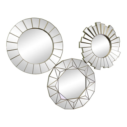 Set of 3 Geometric Style Mirrors-0