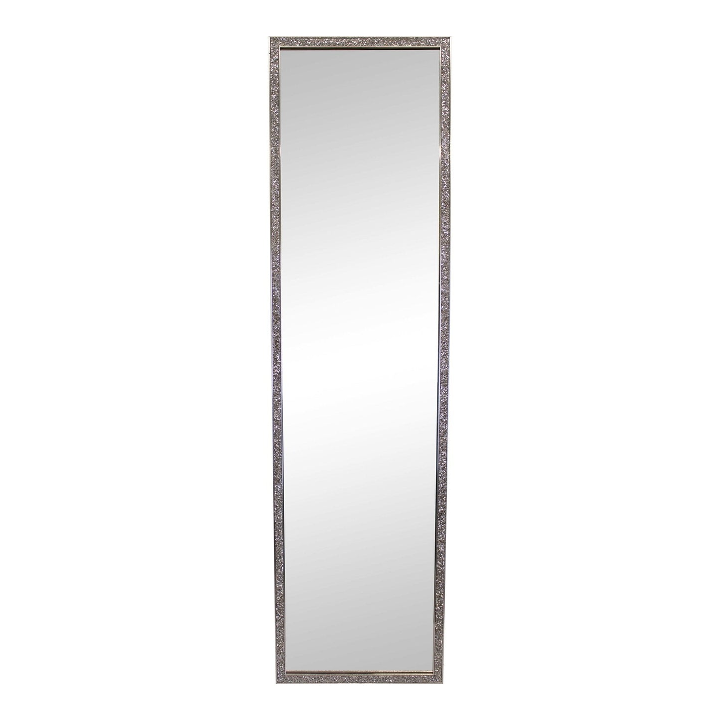 Tall, Slim Jewelled Frame Mirror 125cm-0