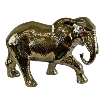 Large Golden Elephant Ornament 34cm-0