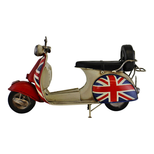 Vintage Style Union Jack Scooter Ornament-0