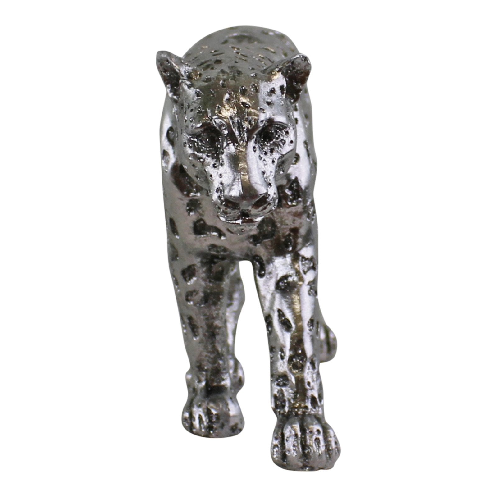 Silver Leopard Ornament Small-2