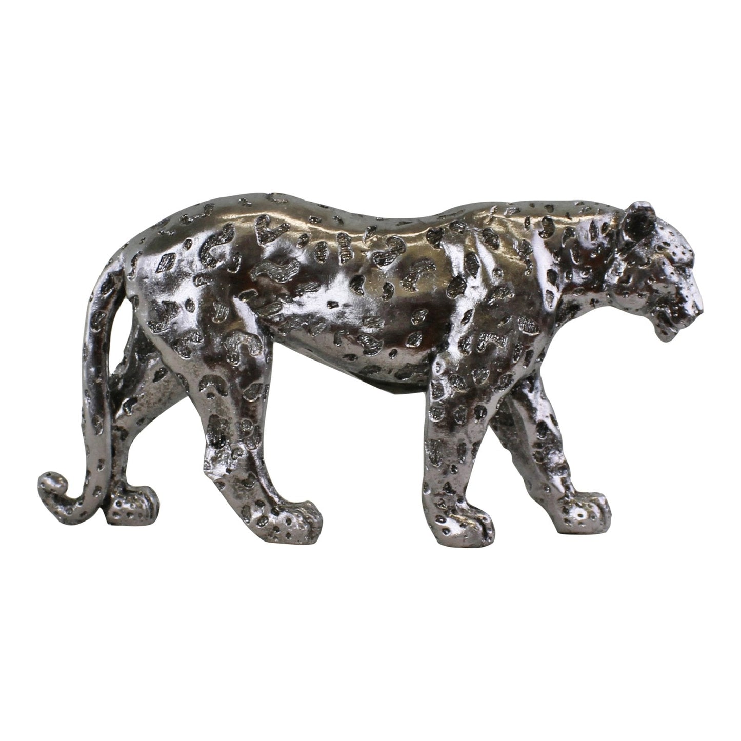 Silver Leopard Ornament Small-1