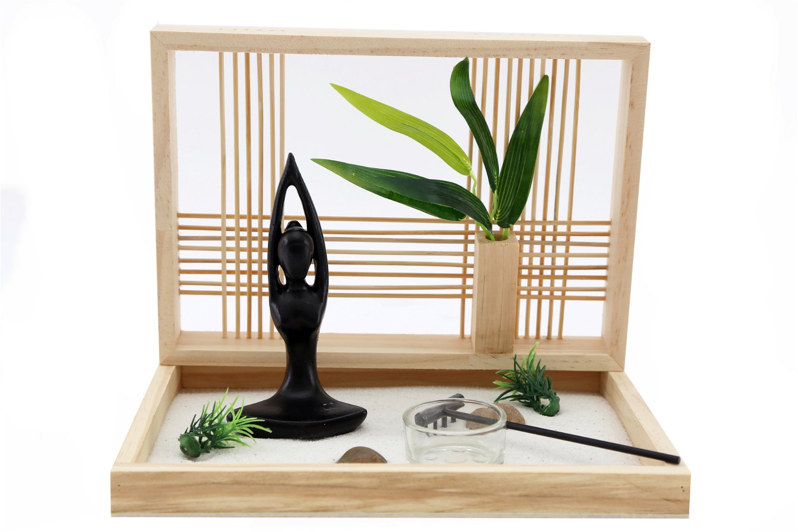 Yoga Woman Zen Garden-0