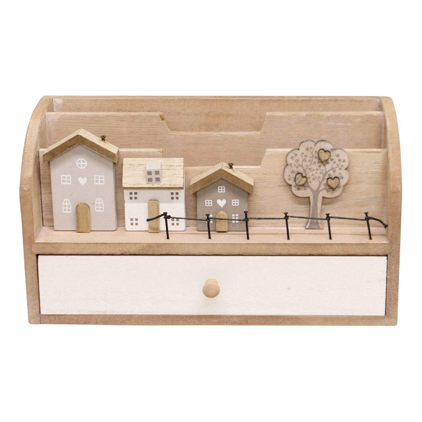 Letter Rack With Drawers, Wooden Houses Design-0