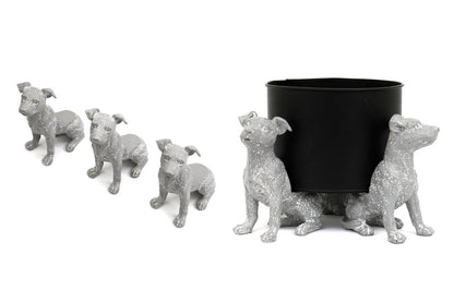 Set of Grey Dog Pot Risers-0