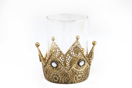 Gold Crown Candle Holder-0