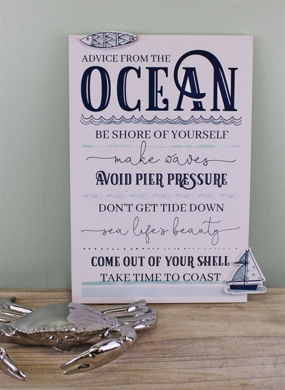 Rules Of The Ocean Wall Plaque-1