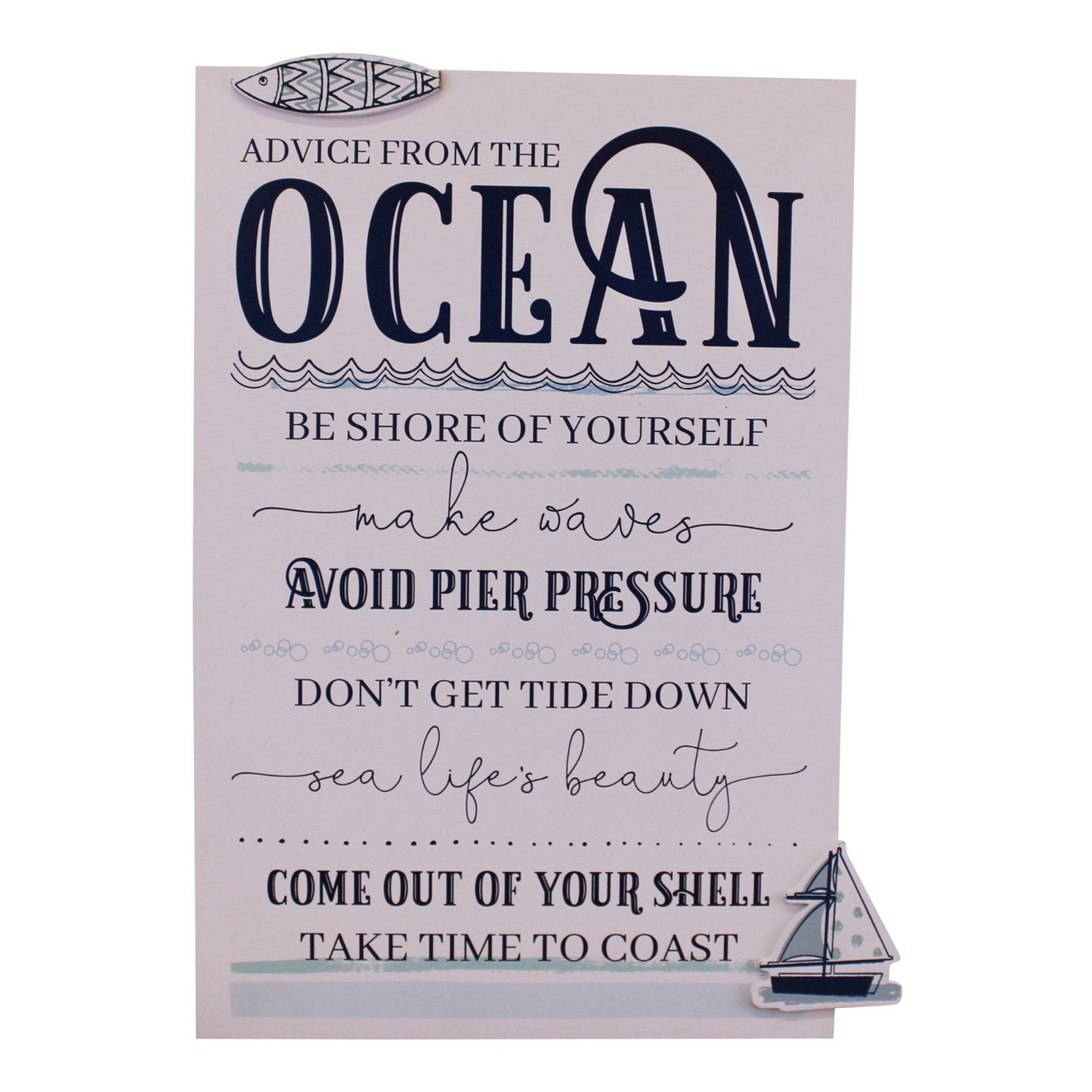 Rules Of The Ocean Wall Plaque-0