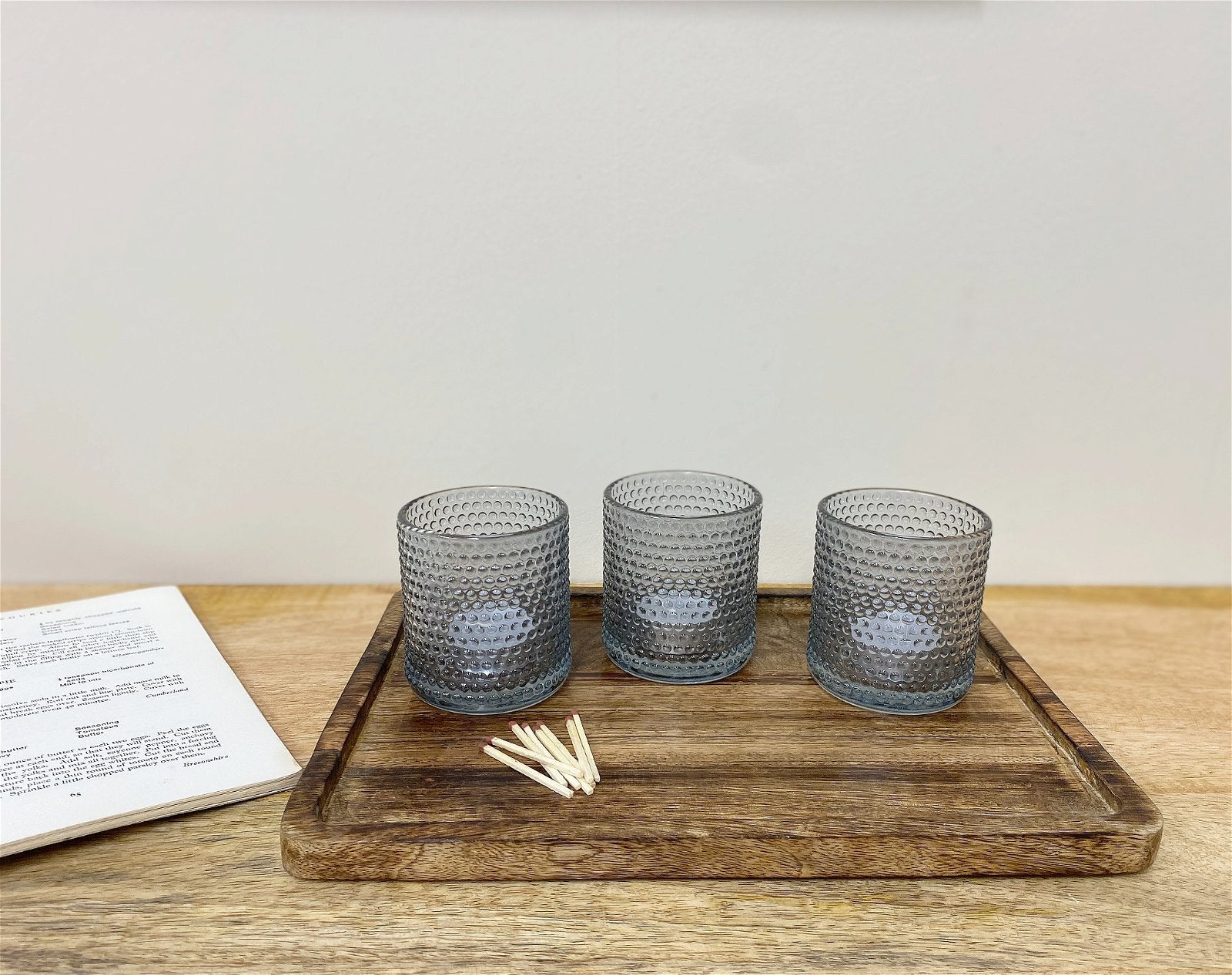 Set Of Three Synergy Tea Light Holders-1