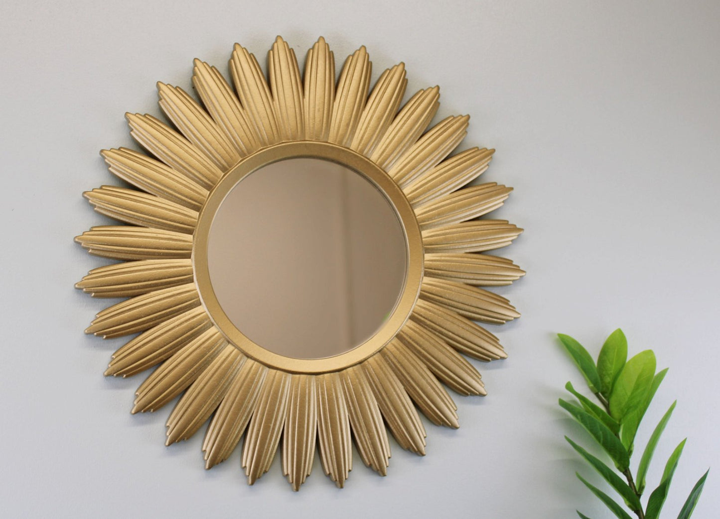 Large Gold Sunburst Mirror-1