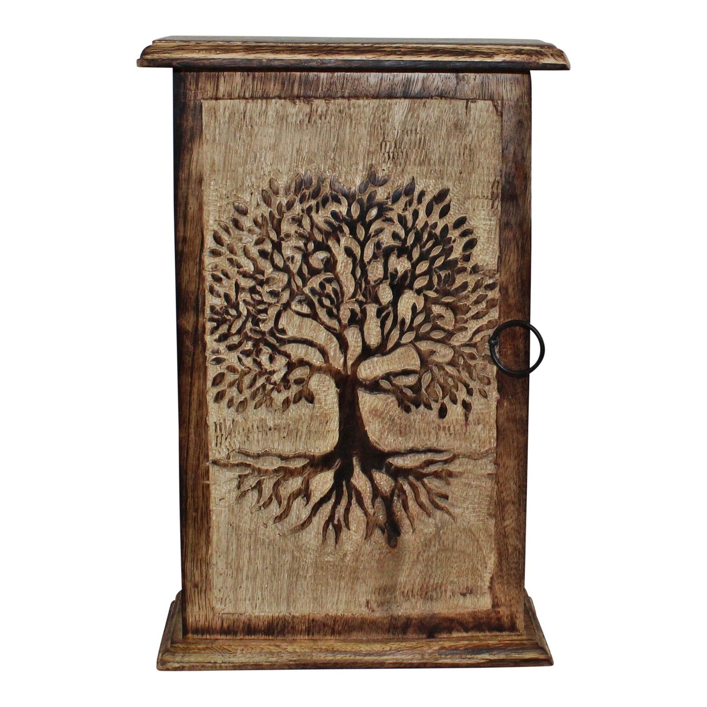 Tree of Life Hand Carved Key Box-0