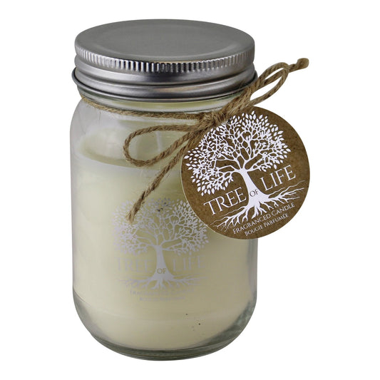 Tree Of Life Fragranced Candle In Glass Jar With Lid-0