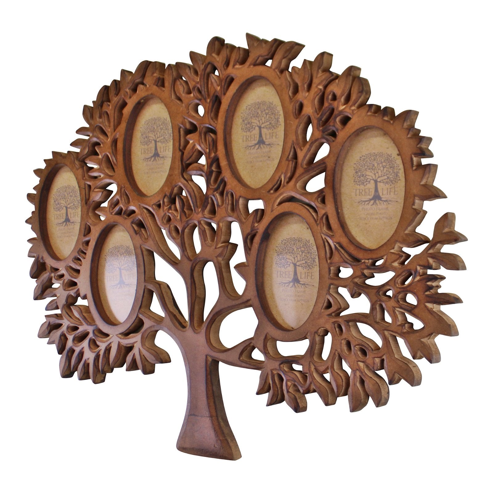 Wooden Multi Photo Frame, Tree Of Life Design-1