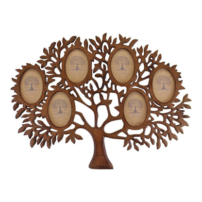 Wooden Multi Photo Frame, Tree Of Life Design-0