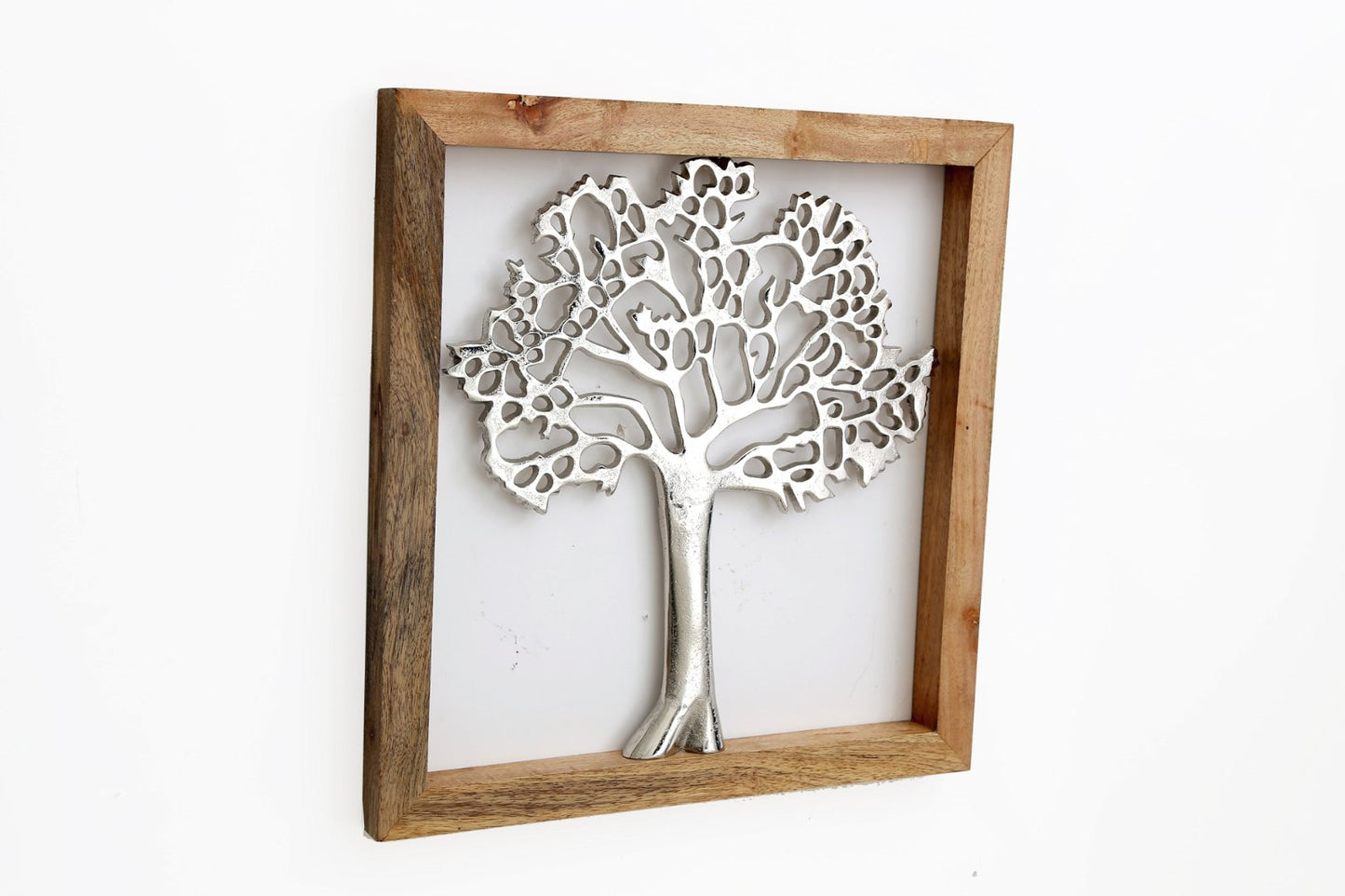 Large Silver Tree Of Life In A Frame-0