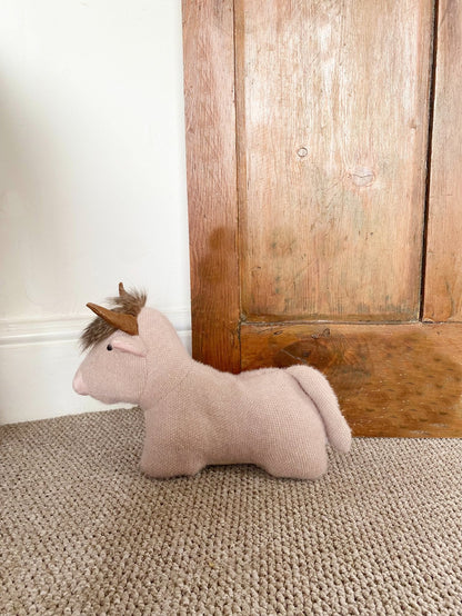 Fabric Angus Cow Doorstop-2