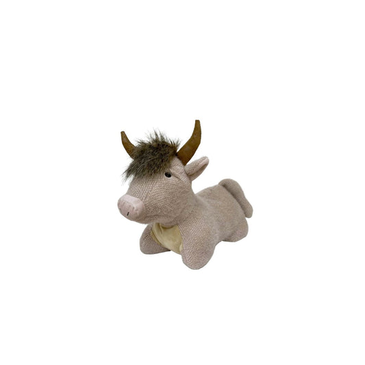 Fabric Angus Cow Doorstop-0