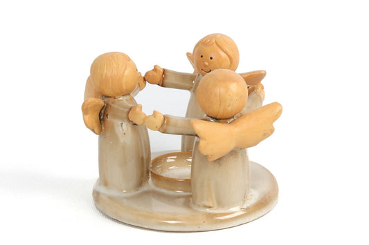 Angel Ring Ceramic Tea Light Holder 14cm-0