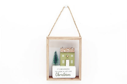 Christmas House Hanging Decoration 15cm-0