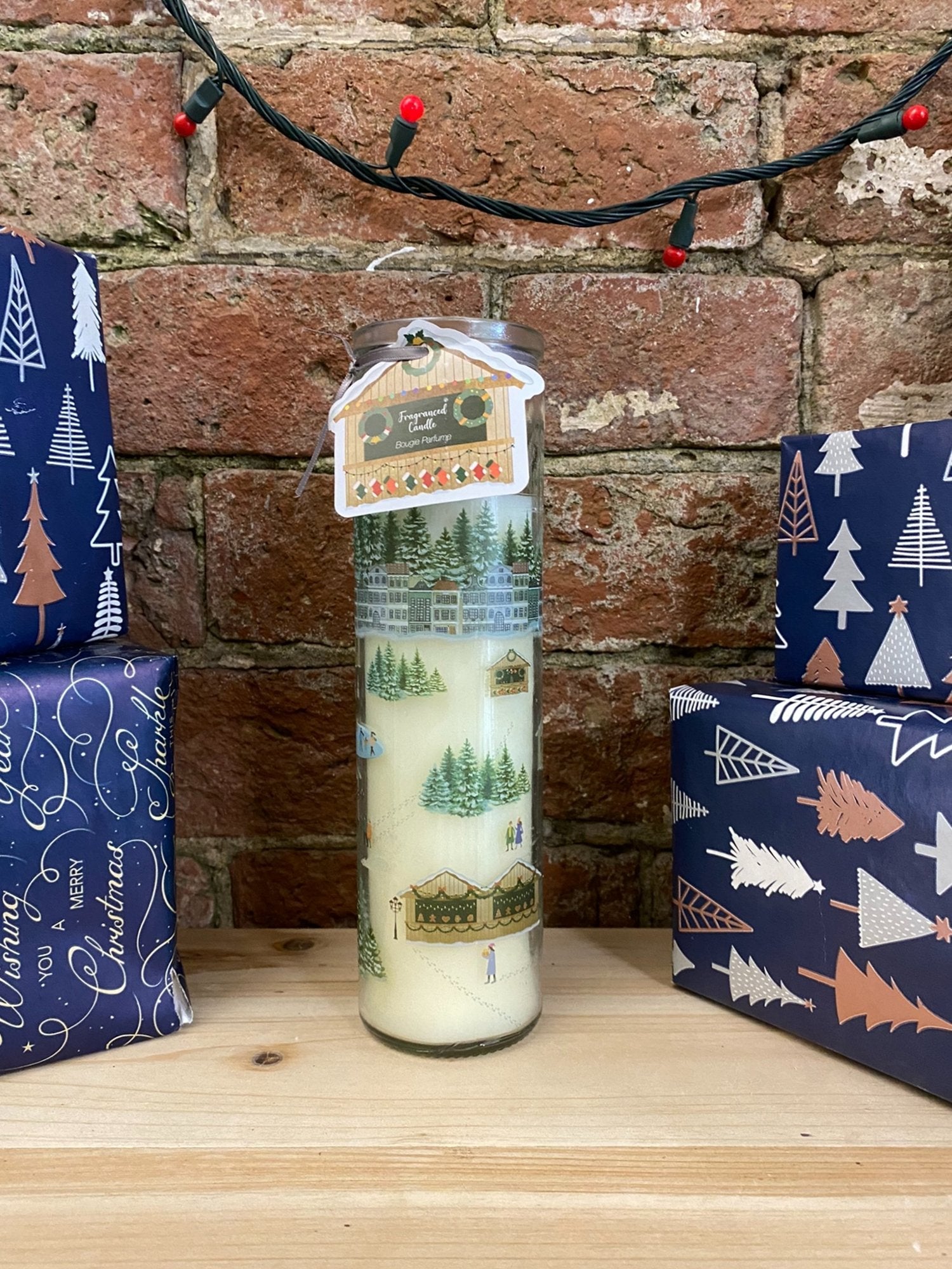 Christmas Market Citrus Tube Candle 20cm-1