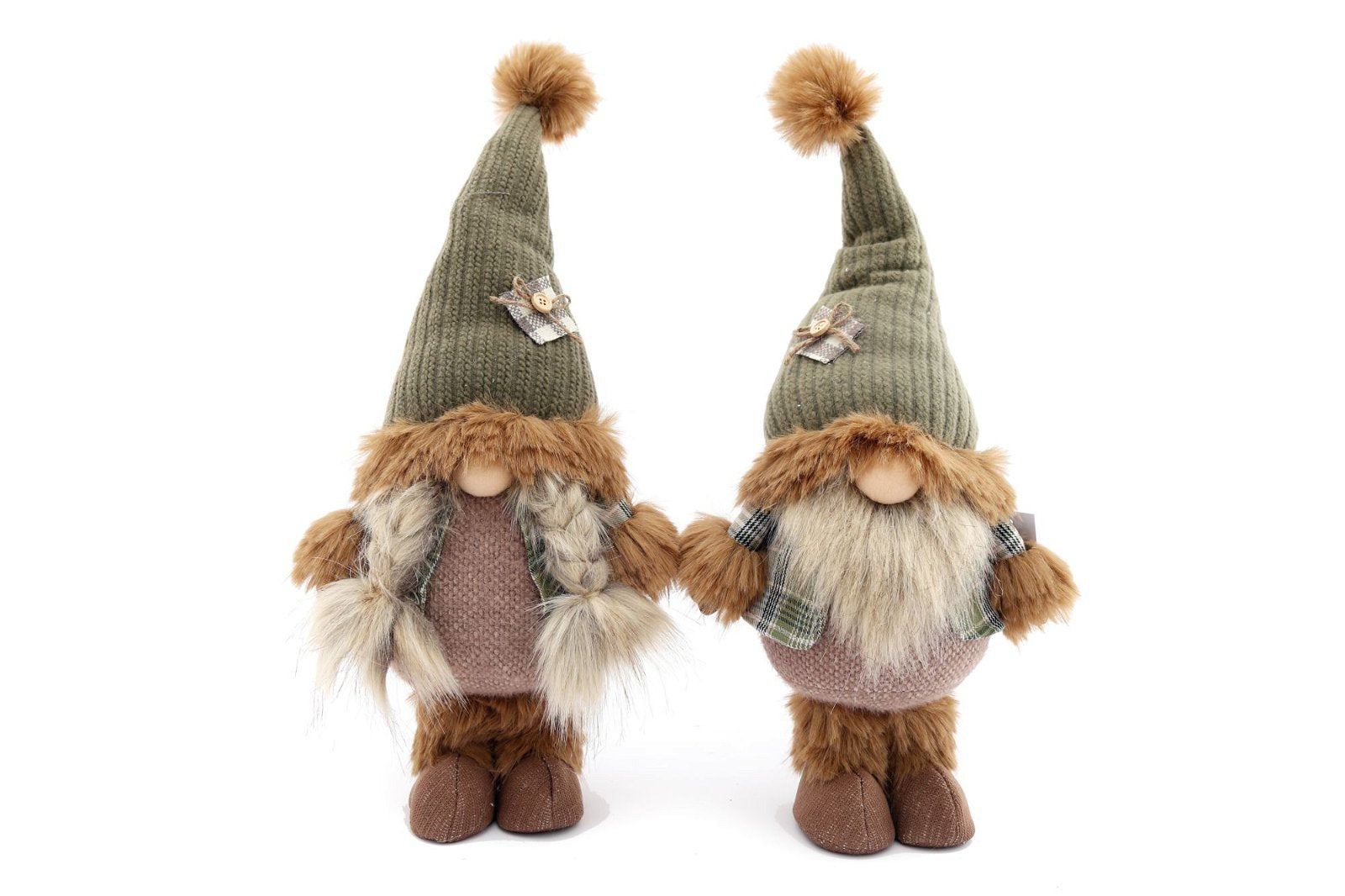 Standing Mr & Mrs Santa Gonks-0