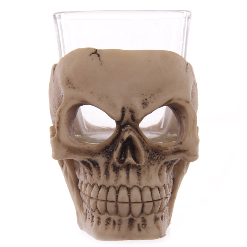 Fantasy Glass and Resin Skull Shot Glasses SK137-0