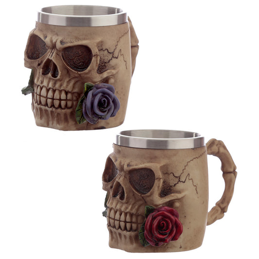 Decorative Skulls and Roses Tankard SK301-0