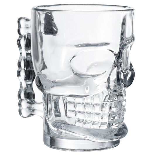 Glass Skull Head Shaped Tankard SK341-0