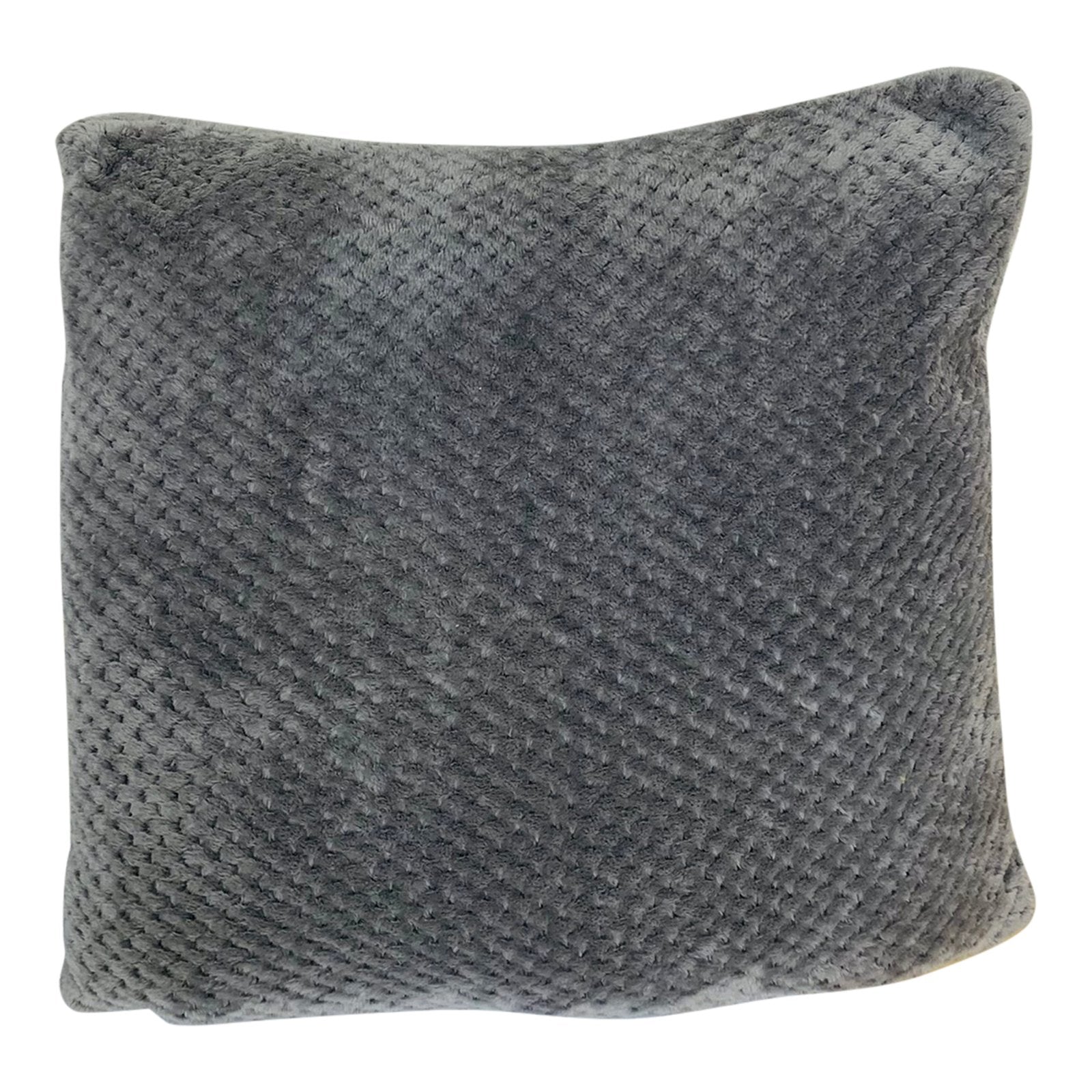 Textured Scatter Cushion Grey 45cm-0