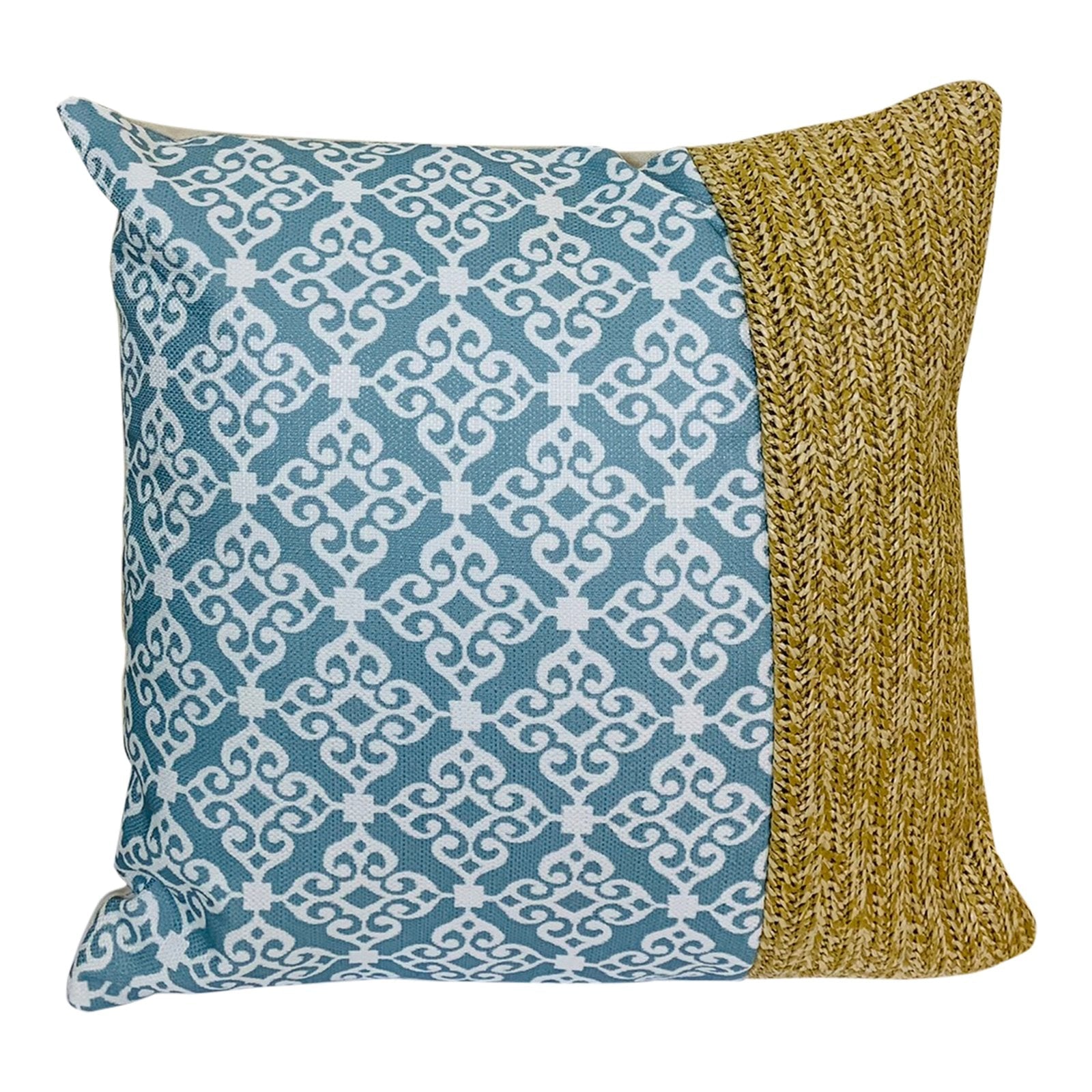 Serenity Print Square Cushion Blue-0