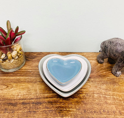 Set of 3 Heart Trinket Dishes-2