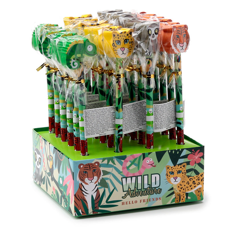 Pencil & Eraser Topper - Wild Animal STA335-0