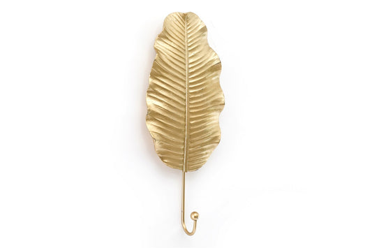 Gold Leaf Wall Hook 27cm-0