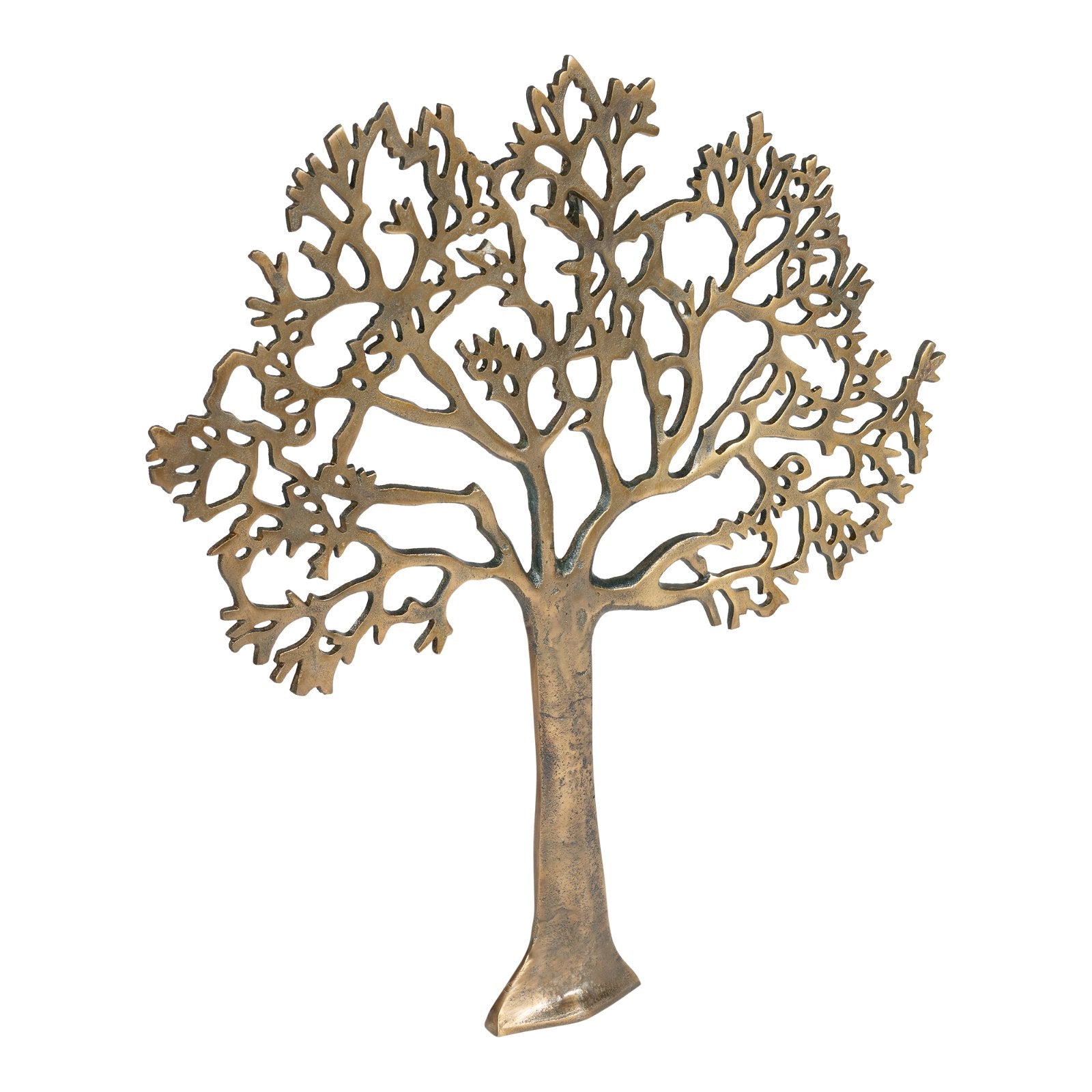 Large Gold Metal Tree Of Life Wall Plaque 61cm-0