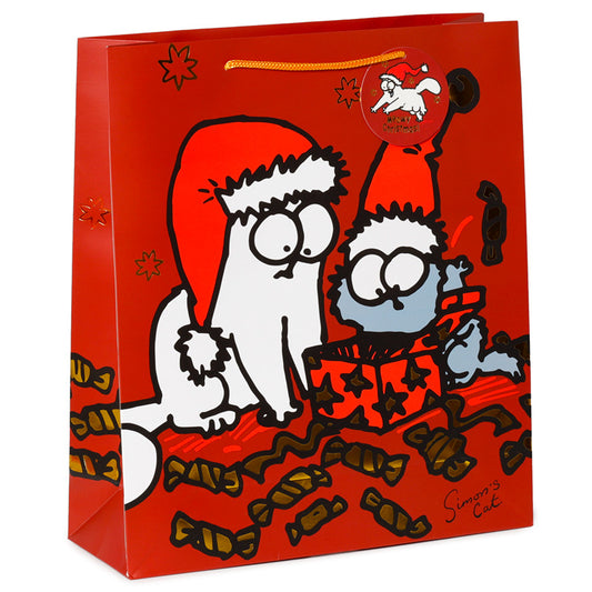 Christmas Gift Bag (Extra Large) - Simon's Cat XGBAG70X-0