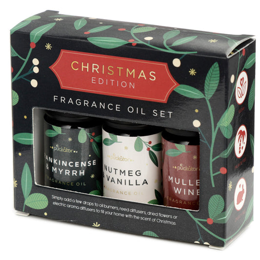 Set of 3 Eden Christmas Fragrance Oils - Gingerbread, Cinnamon & Orange, Spruce Berry XOILP29-0